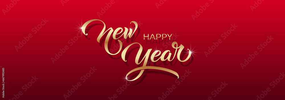 Happy New Year Lettering