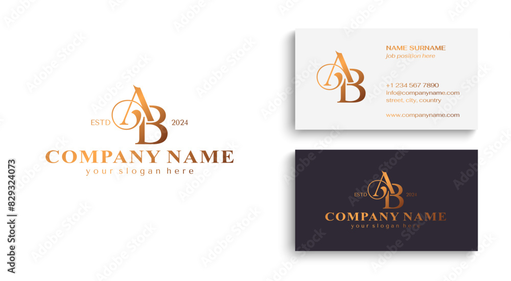 AB monogram logo