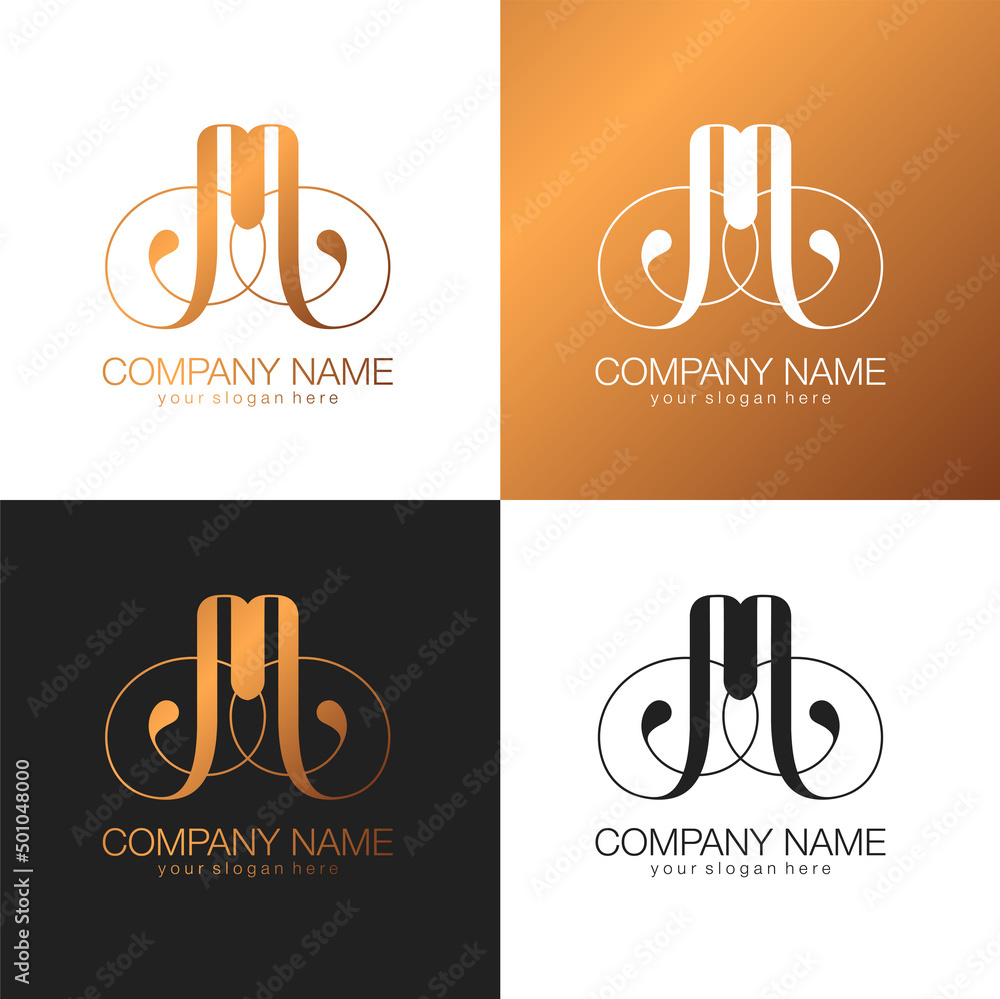 M monogram logo