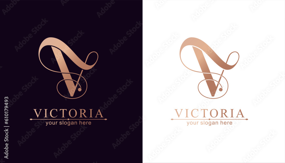 V monogram logo