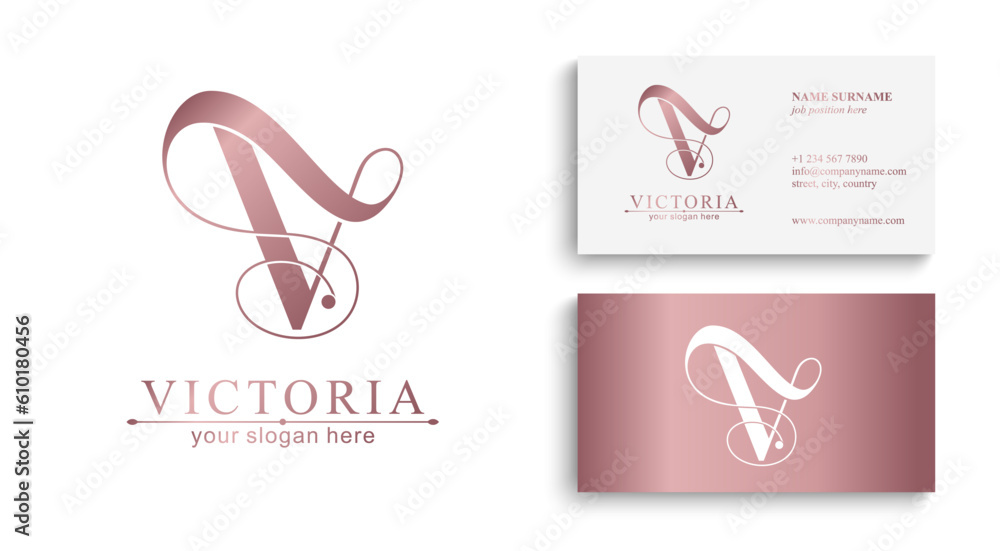 V monogram logo