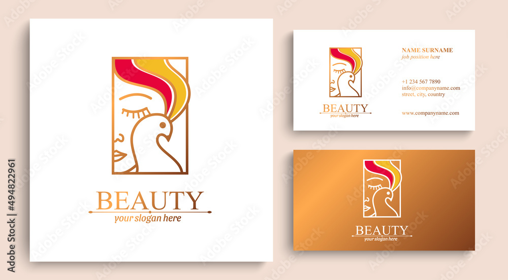 logo girl bird