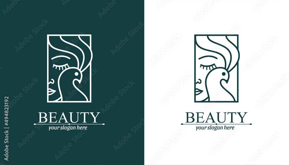logo girl bird