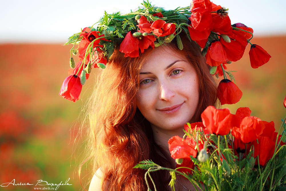 Портрет в маках
