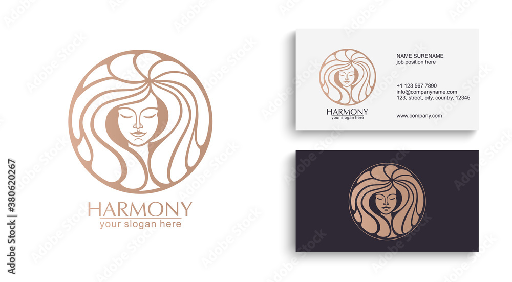 logo girl face