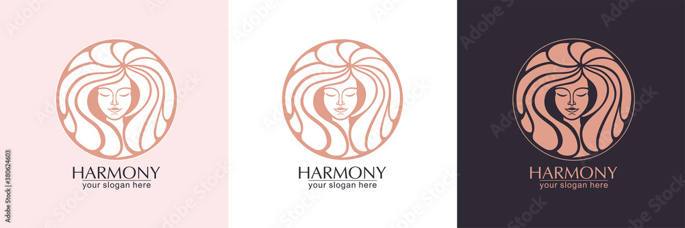 logo girl face